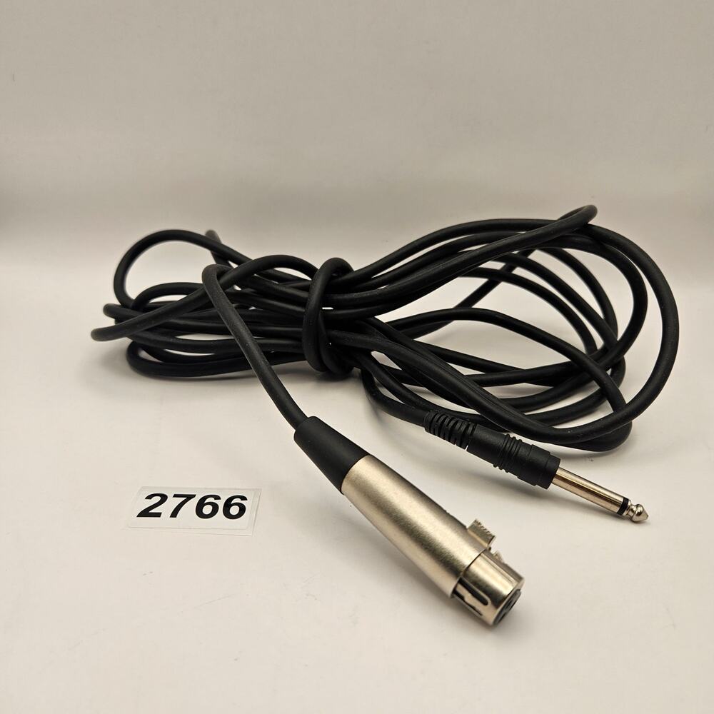 16FT XLR FEMALE TO 1/4" TS MONO AUDIO CABLE MIC MIXER AMP CORD BLACK